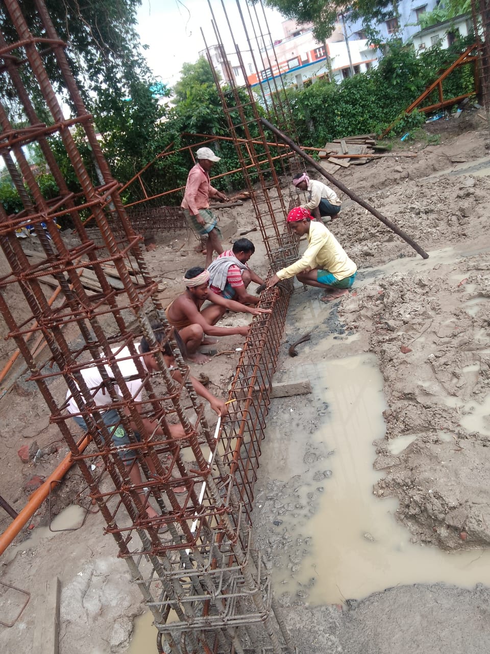 Plinth beam and Column Reinforcement